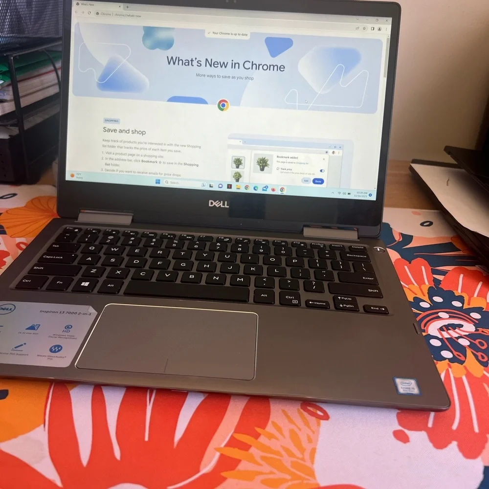Dell Inspiron 13 7000 2in1 laptop. Converts to tablet and is touchscreen.